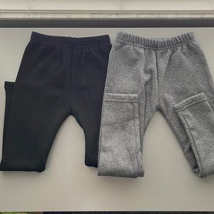 Toddler girl fleece lined leggings. Worn once